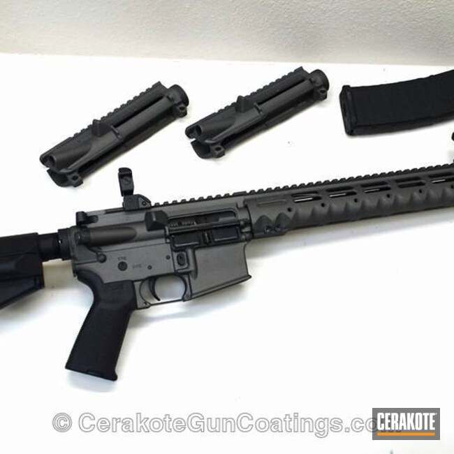 H237 Tungsten with H190 Armor Black by Wayne Hammer Cerakote