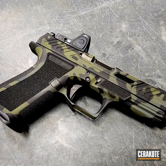 Shadow Systems Coated With Cerakote In Sniper Green, Sig™ Dark Grey And Graphite Black