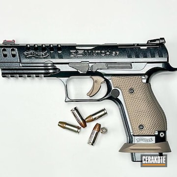 Walther Q5 Match Coated With Cerakote In Armor Black, Smoked Bronze And High Gloss Armor Clear