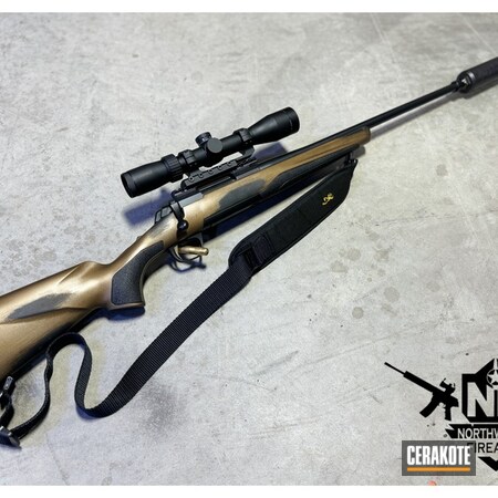 Powder Coating: Distressed,Burnt Bronze C-148,Bolt Action Rifle,Browning