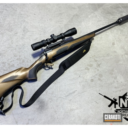 Powder Coating: Distressed,Burnt Bronze C-148,Bolt Action Rifle,Browning