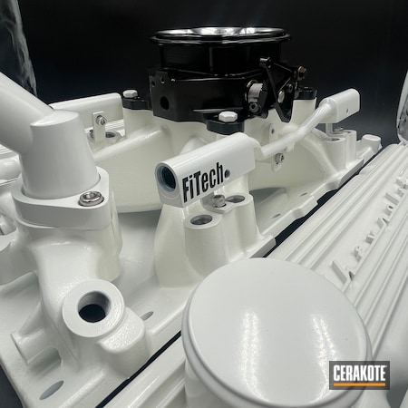 Powder Coating: Pulley,Engine Parts,BLACKOUT E-100,S.H.O.T,Intake Manifold,Stormtrooper White H-297,Valve Covers