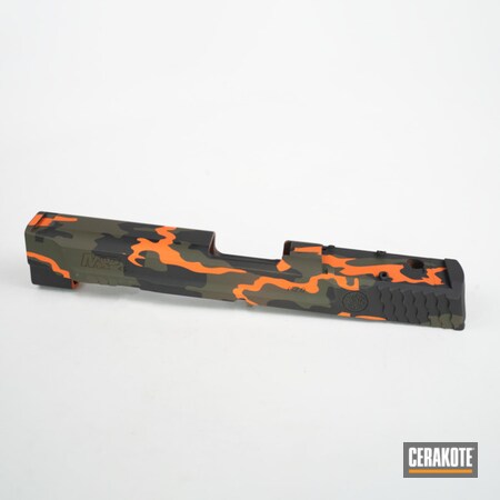 Powder Coating: Hunter Orange H-128,Armor Black H-190,O.D. Green H-236,Three Color Fade,Smokey,Woodland Camo,Three Color Camo