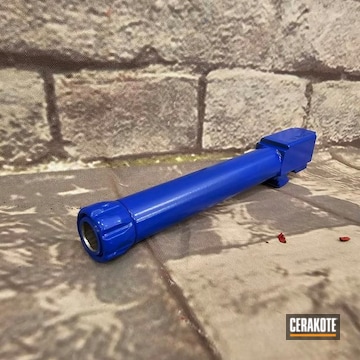 Gun Parts Coated With Cerakote In Blue Flame