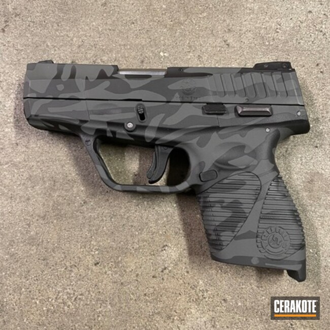 Taurus 709 Slim Coated With Cerakote In H-210 And H-146