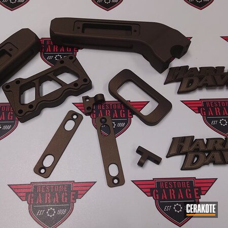 Powder Coating: Midnight Bronze H-294,Automotive,Harley Davidson,Motorcycle Parts