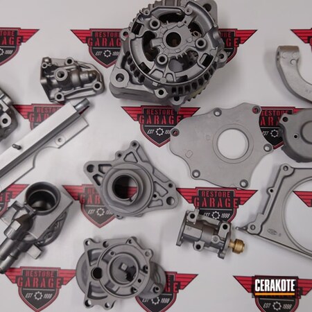 Powder Coating: VTEC,Automotive,Honda Engine Parts,MATTE CERAMIC CLEAR MC-157