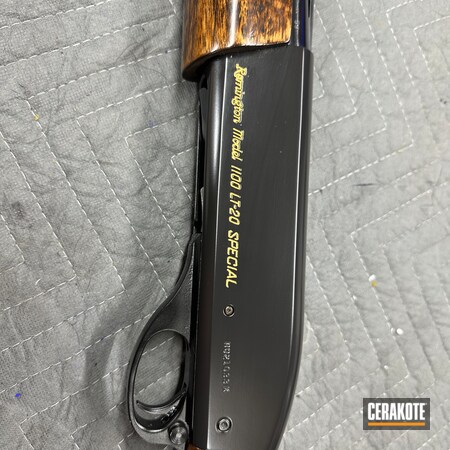 Powder Coating: Shotgun,BLACKOUT E-100,Gold H-122,Remington,HIGH GLOSS CERAMIC CLEAR MC-160,Remington 1100