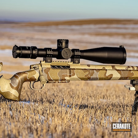 Powder Coating: FS BROWN SAND H-30372,S.H.O.T,Steel Grey H-139,Bolt Action Rifle,TROY® COYOTE TAN H-268,Custom Rifle,SCR