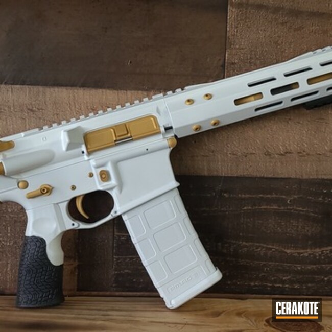 White And Gold Ar