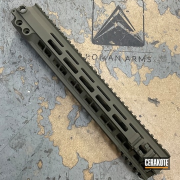 Handguard Coated With Cerakote In Magpul® O.d. Green