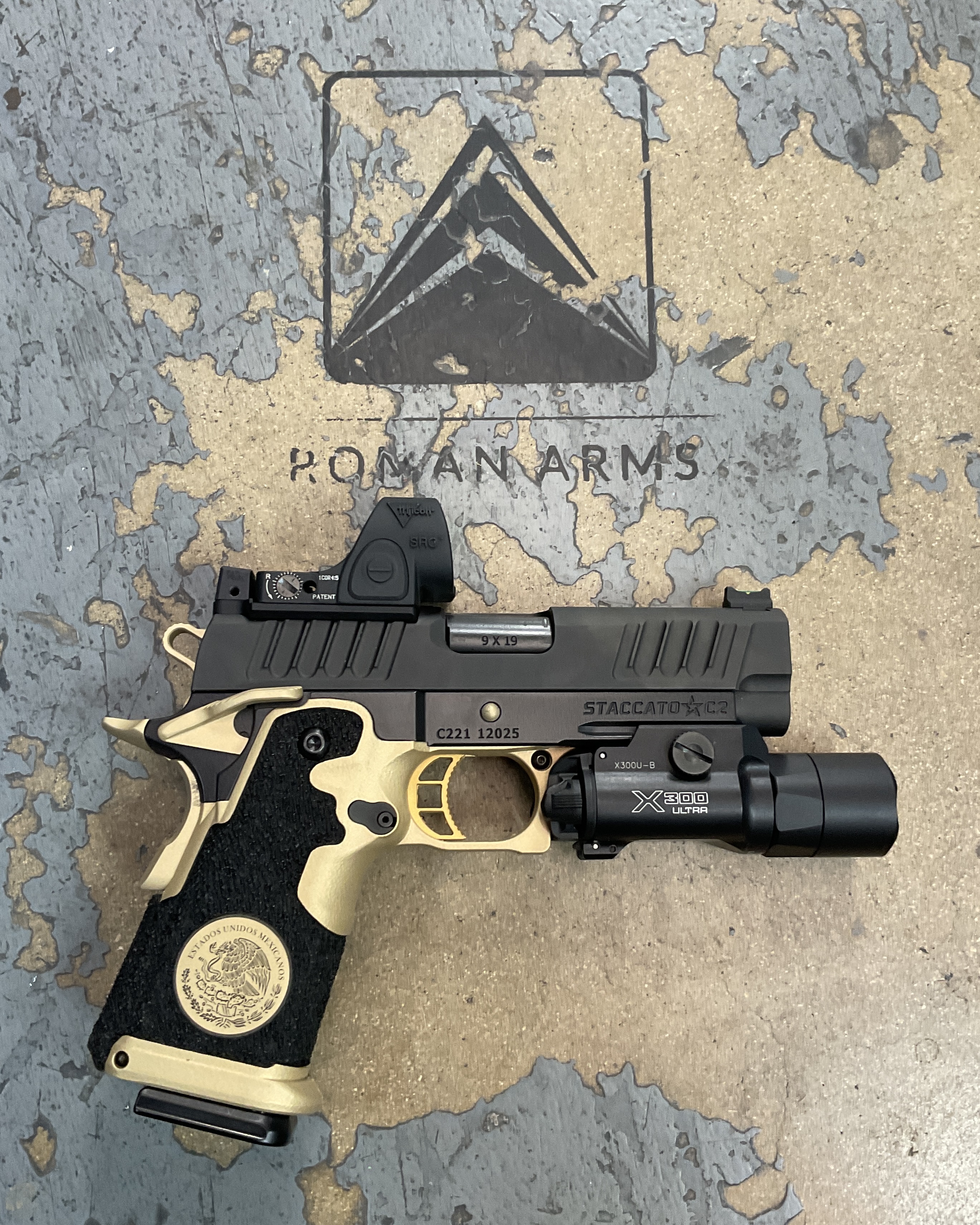 Custom Pistol coated with a High Gloss Armor Clear and Gold Finish ...