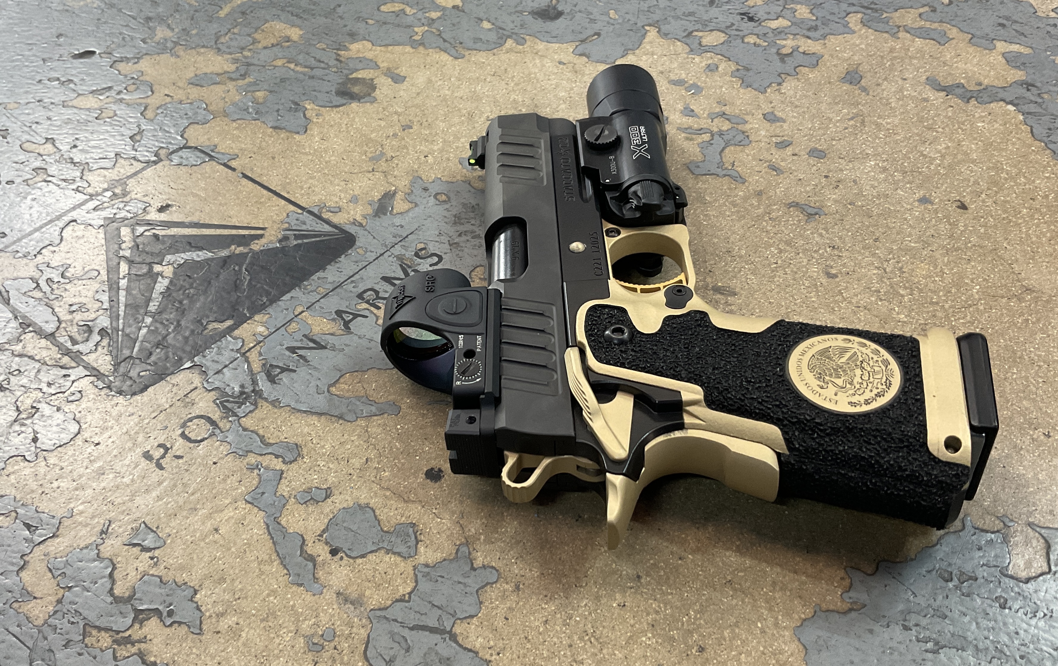 Custom Pistol coated with a High Gloss Armor Clear and Gold Finish ...
