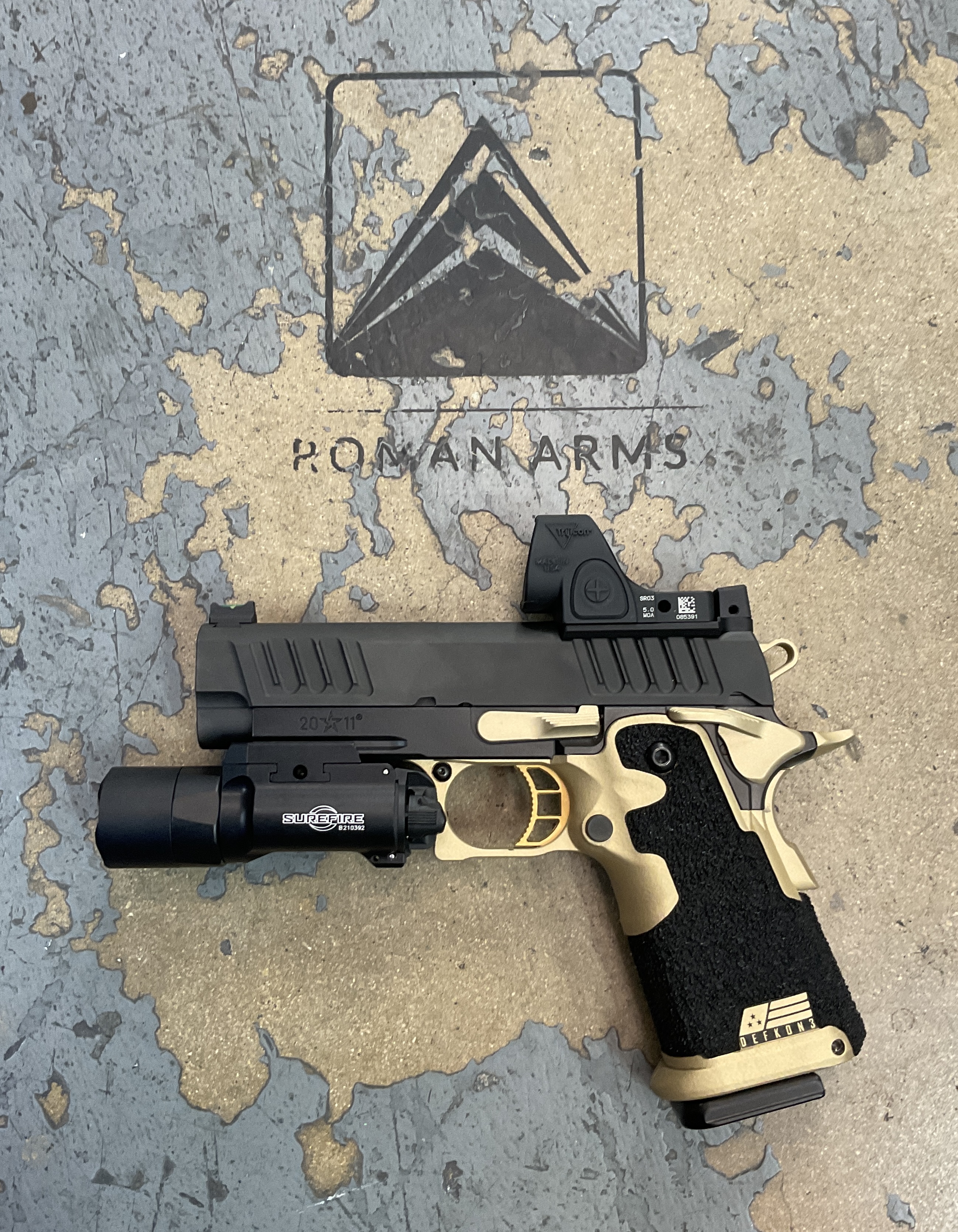 Custom H Custom Pistol coated with a High Gloss Armor Clear and Gold Finish ...