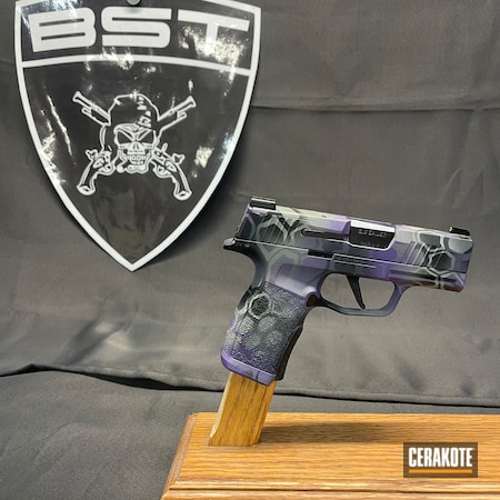 Powder Coating: Graphite Black H-146,S.H.O.T,Pistol,Bright Purple H-217,Bull Shark Grey H-214,Kryptek