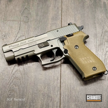 Sig Sauer P220 Coated In Sand E-150