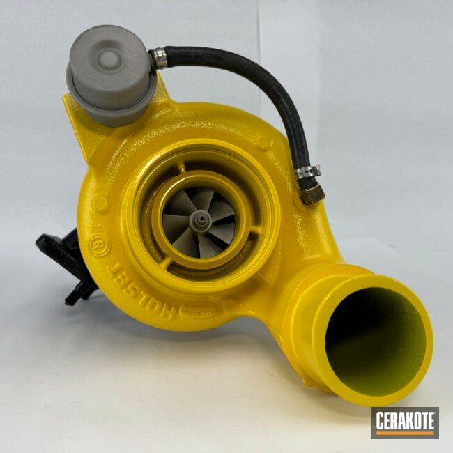 Turbo Housing Coated With Cerakote In V-166, H-144 And C-7900