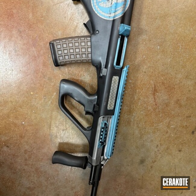 Aug Coated With Cerakote In H-255, H-144 And H-146