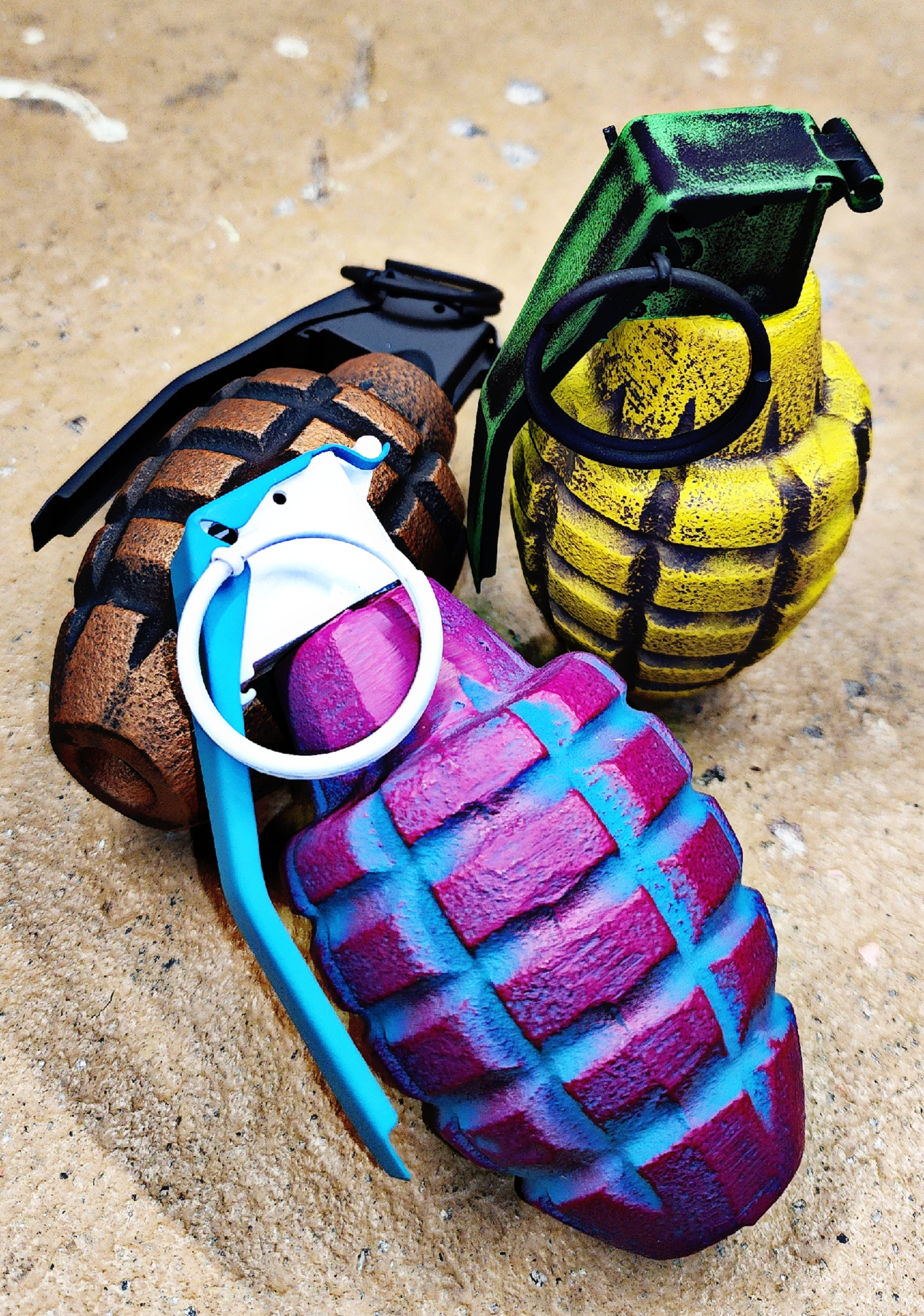 Aztec Mamba Cerakote Custom Grenade Paperweights | Cerakote