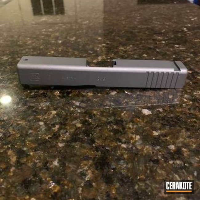 Glock 19 Slide Coated With Cerakote In Carbon Grey