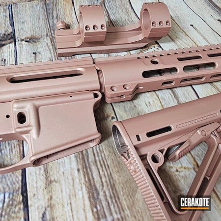 Powder Coating: ROSE GOLD H-327,Springfield Armory,AR-15,AR15 Builders Kit,AR Project