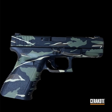 Glock 19 Vietnam Tiger Stripe Coated With Cerakote