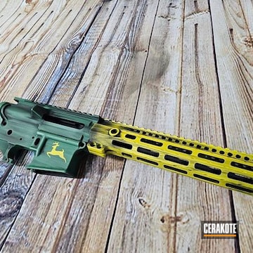 Squatch Green, Electric Yellow, Highland Green And Graphite Black John Deer Anderson Ar15