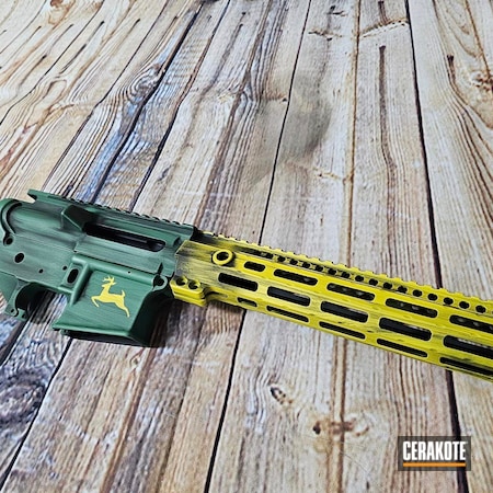 Powder Coating: S.H.O.T,Highland Green H-200,John Deere,Electric Yellow H-166,SQUATCH GREEN H-316,AR-15,Graphite Black H-146,Distressed,Anderson Mfg.,Tactical Rifle,Battleworn,AR Build,Upper / Lower / Handguard,AR Project