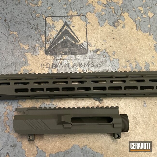 Grey Ghost Upper And Handguard In Magpul® O.d. Green Coated With Cerakote In Magpul® O.d. Green