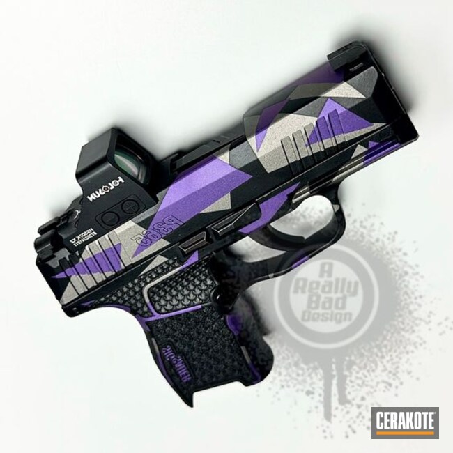 Titanium, Matte Armor Clear And Graphite Black Sig P365 With Holosun
