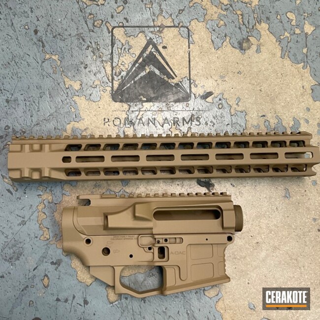 Radian Receiver Set Coated With Cerakote In Barrett® Brown