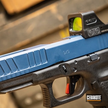 Custom Glock Slide Serrations Coated With Cerakote In H-127