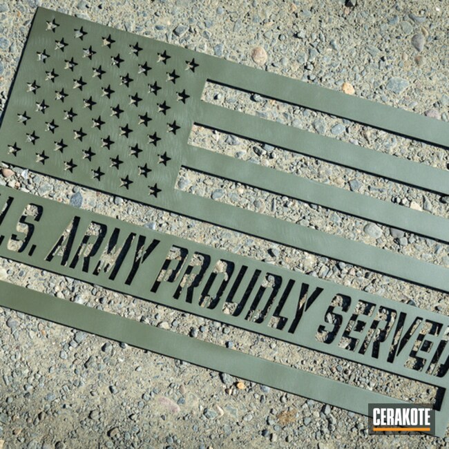 Mil Spec O.d. Green Us Army Garage Sign
