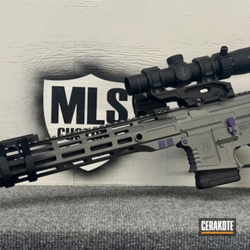 Ar15 Coated With Cerakote In Tactical Grey And Graphite Black