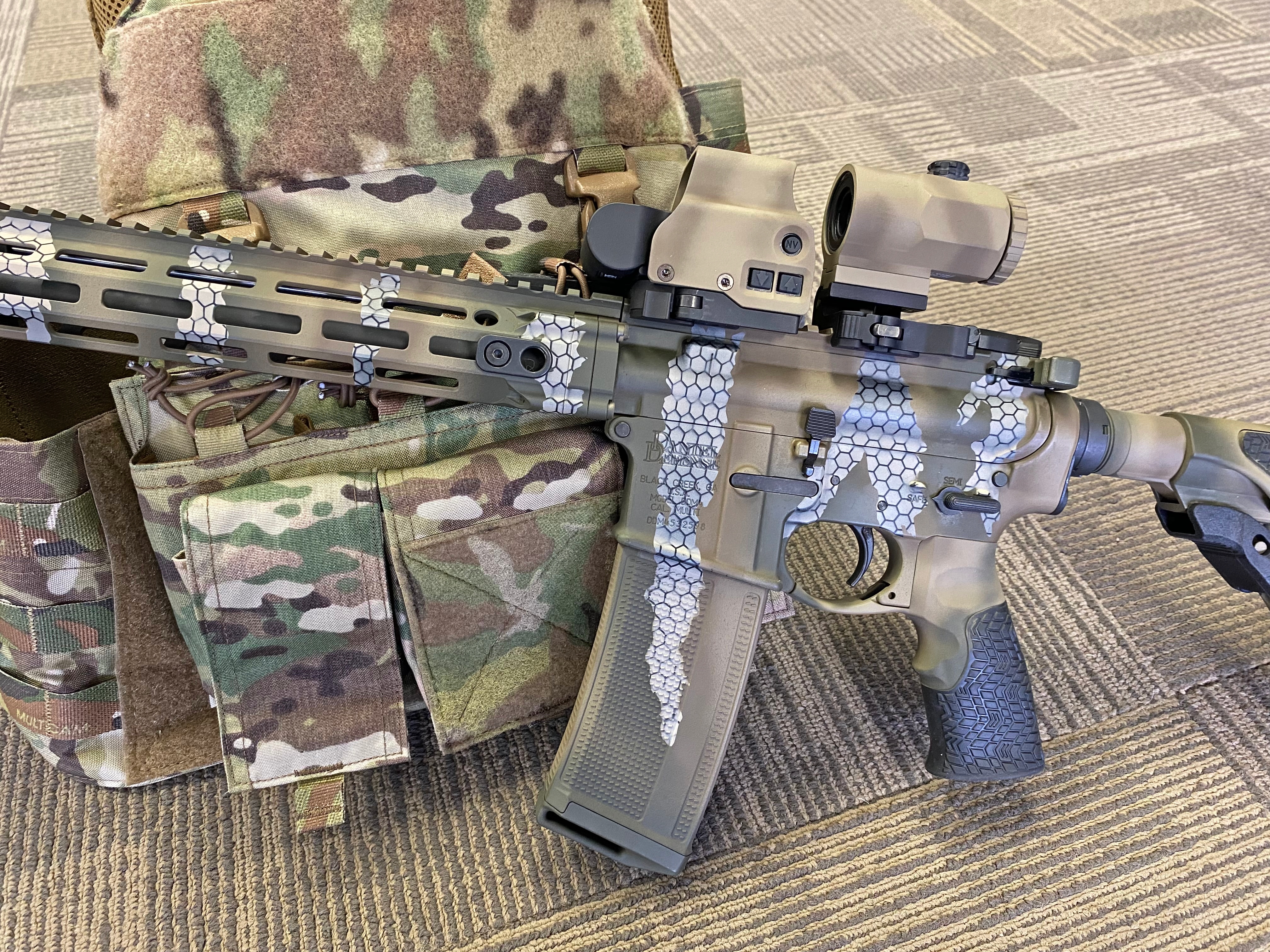 Daniel Defense AR 15 In Riptile Camo Pattern Cerakote Daniel Defense Ar 15 In Riptile Camo Pattern Cerakote