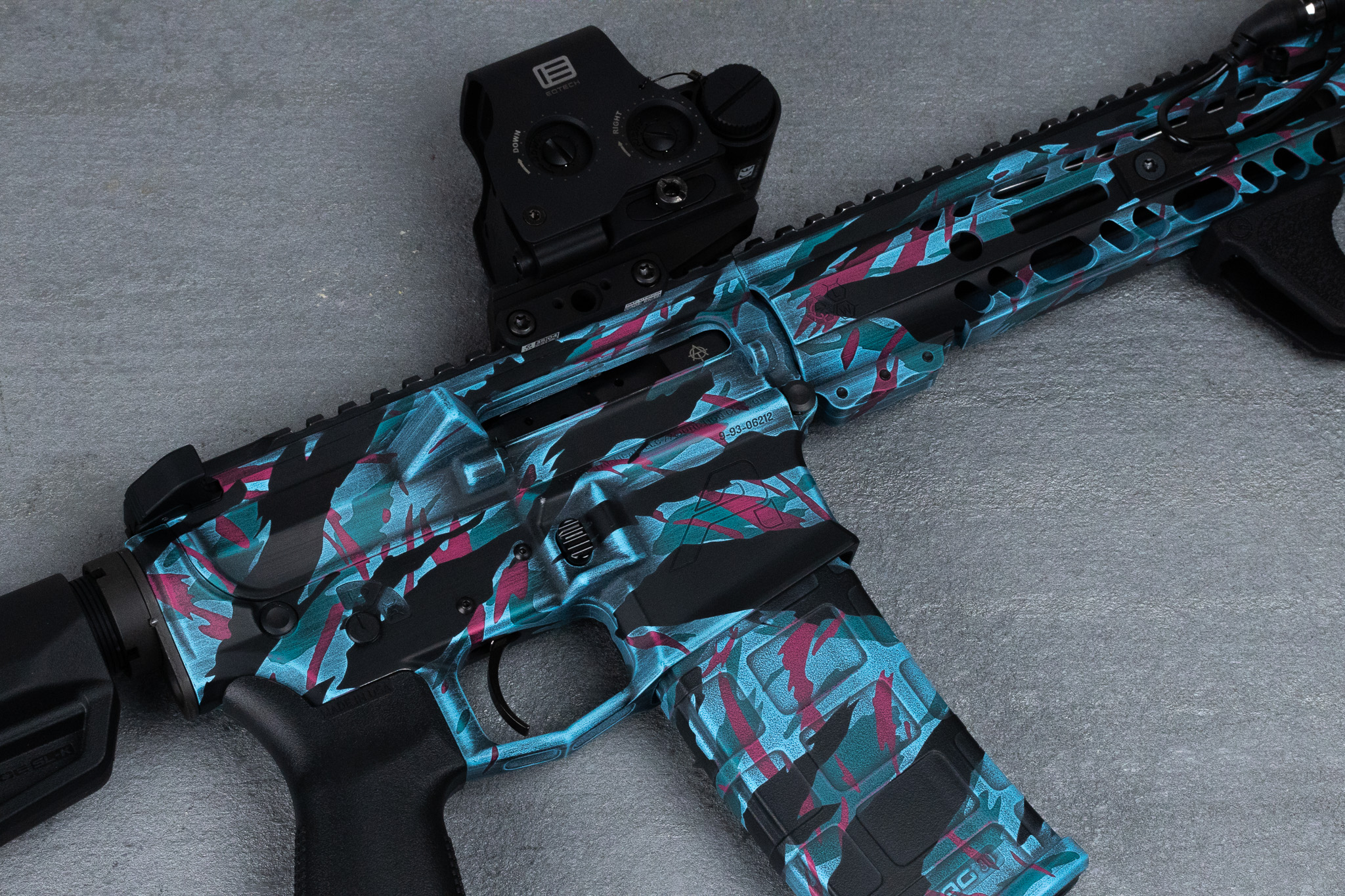 Ar 15 Blue Raspberry Goons Over Miami AR-15 | Cerakote