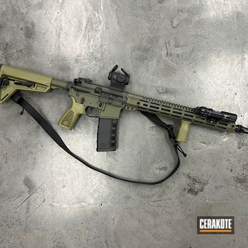 50 Shades Of Green Ar15 Coated With Cerakote In H-189, H-229 And H-264