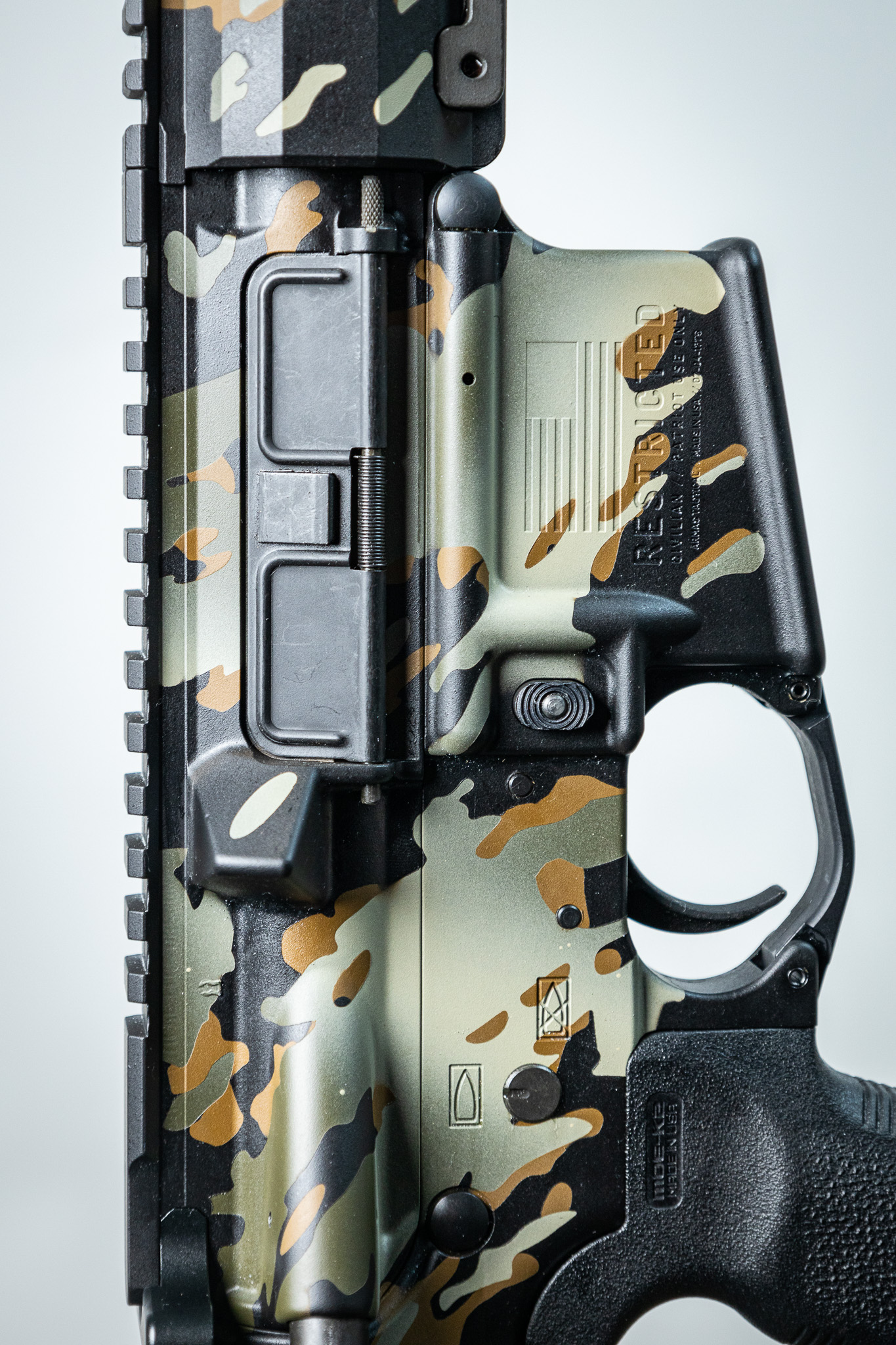 Custom Ar Rifle Custom AR-15 Build with Custom Camo | Cerakote