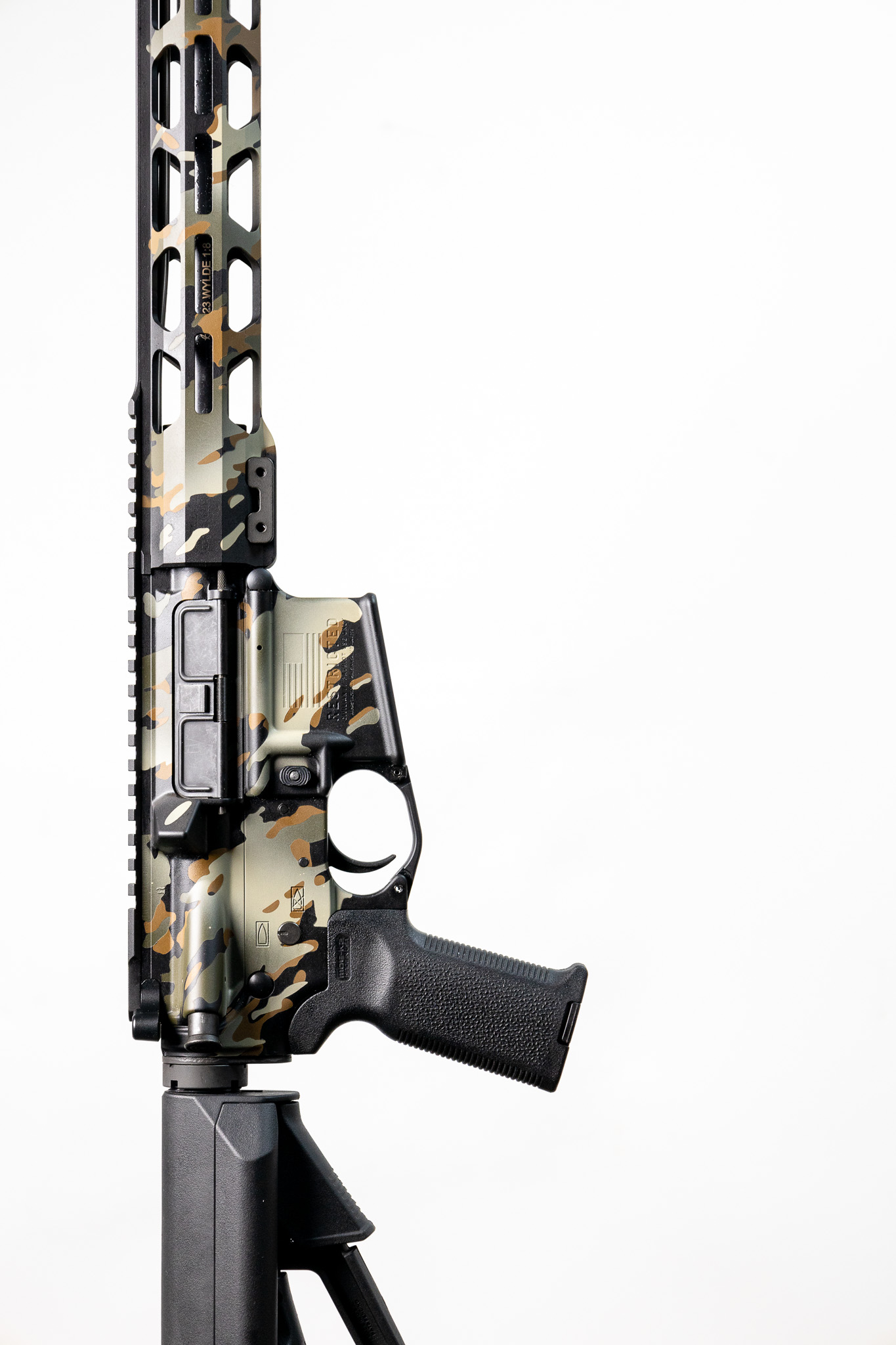 Custom Ar Rifle Custom AR-15 Build with Custom Camo | Cerakote