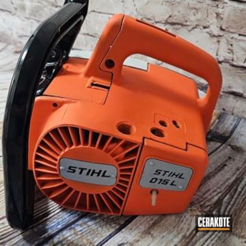 Stihl 015l Coated With Cerakote In H-128, H-255 And H-146