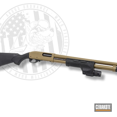 Powder Coating: Firearm,12 Gauge,Shotgun,S.H.O.T,Remington 870,Remington,Restoration,Coyote Tan H-235,870