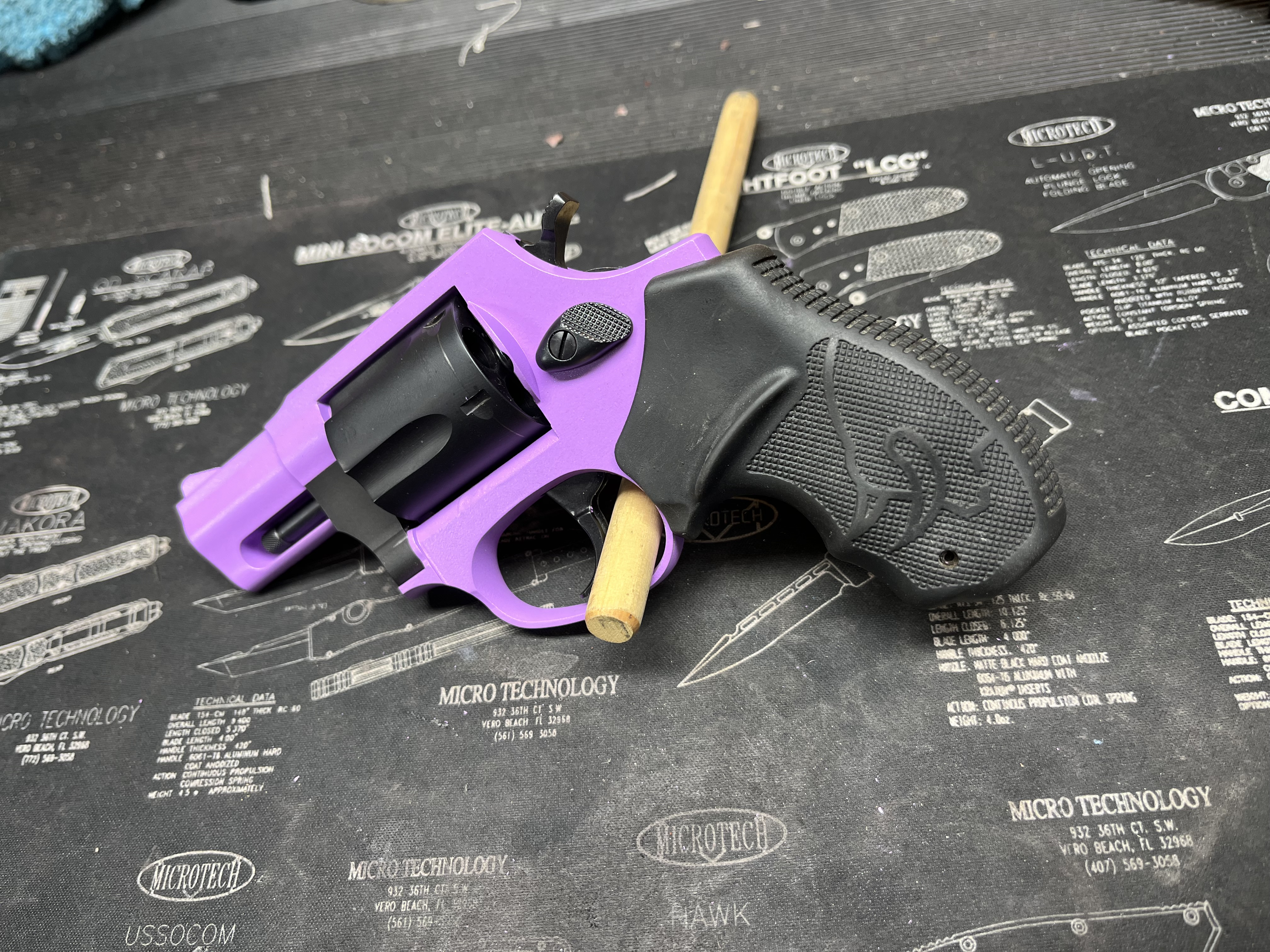 Taurus Revolver 856 with Cerakote Fx Typhoon and Purplexed | Cerakote