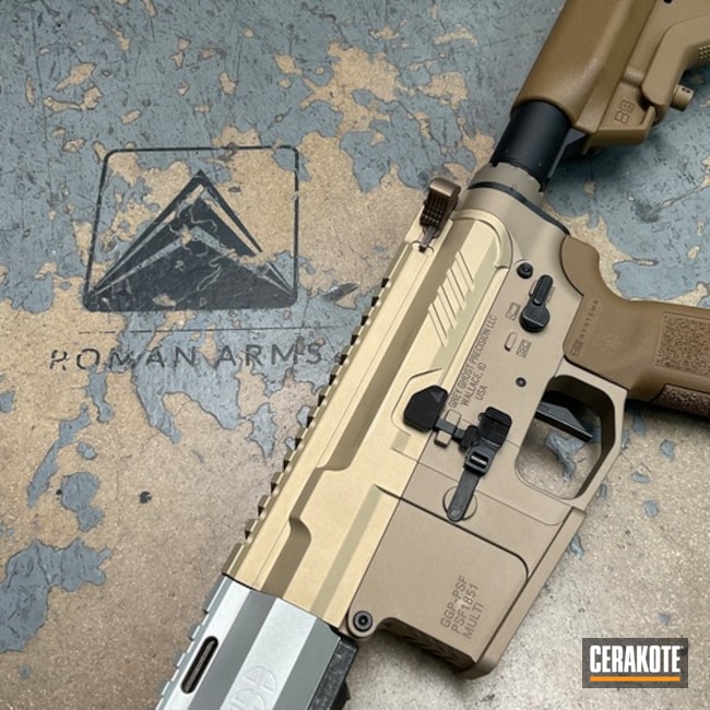 Grey Ghost Precision Build Coated With Cerakote In Titanium And Gold