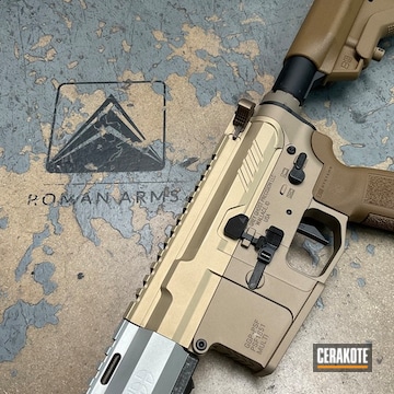 Grey Ghost Precision Build Coated With Cerakote In Titanium And Gold