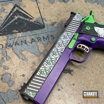 Stainless, Cerakote Fx Mystique, Bright White, Zombie Green, Crushed Orchid, Graphite Black, Firehouse Red, Gold And Bright Purple Detailed 2011