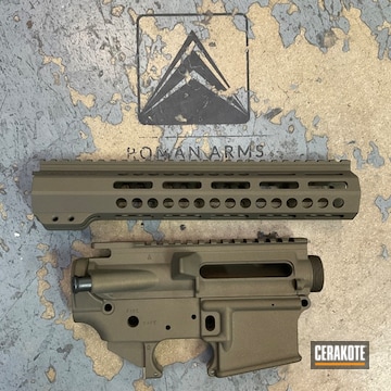 Builder Set Coated With Cerakote In Magpul® O.d. Green And Burnt Bronze