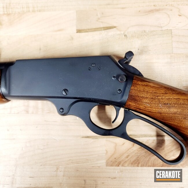 Marlin Lever Action Coated With Cerakote In H-238