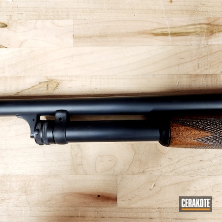 Powder Coating: Ithaca Gun Company,Shotgun,Midnight Blue H-238,Restoration
