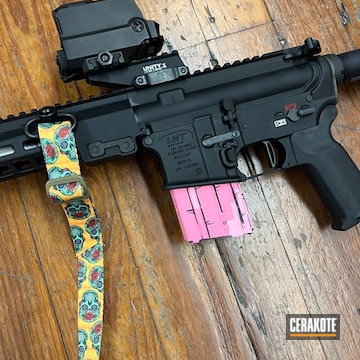Lmt With Pink Manga Mag Coated With Cerakote In H-244 And H-146