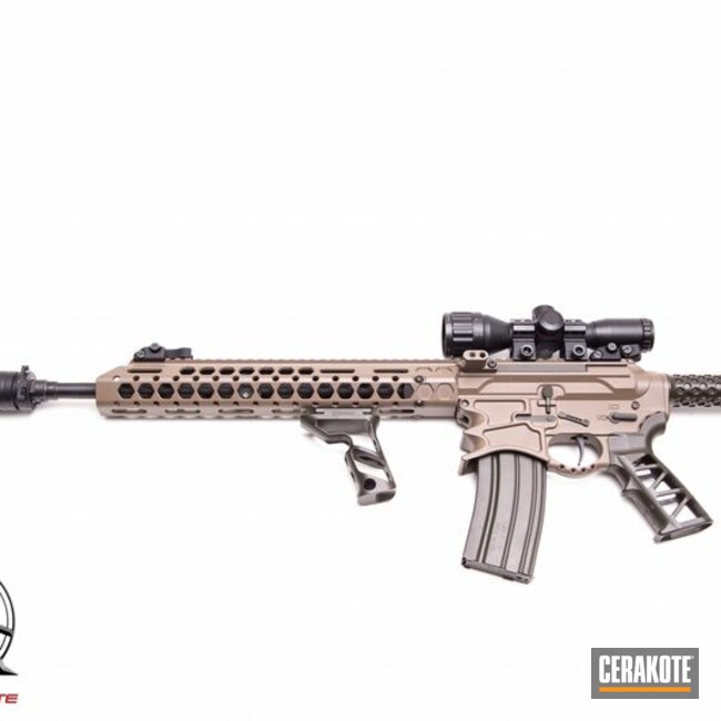 Cerakoted Ar 15 In H-232 And Magpul Fde